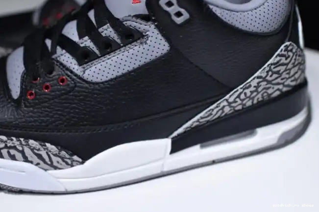 Cheap Black 854262-001 Cement Air Jordan 3 0612